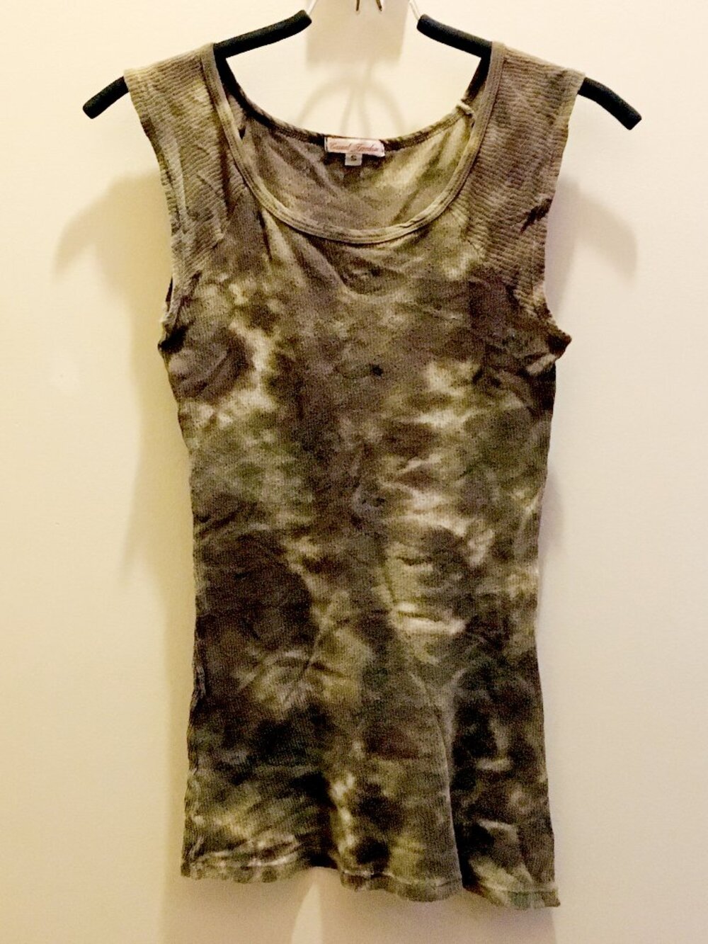 Tank Girl 90s Grunge Army Tie Dye Camo 100% Cotton Tank Top